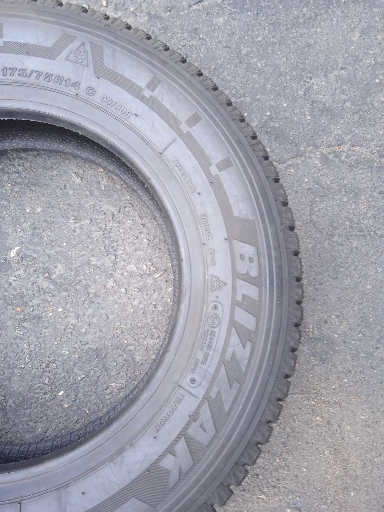 Одно распаровка зима 175.75.14С Bridgestone Blizak W810, New 21p.