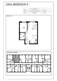 Mieszkanie 3 pokoje o pow. 44,99 m2