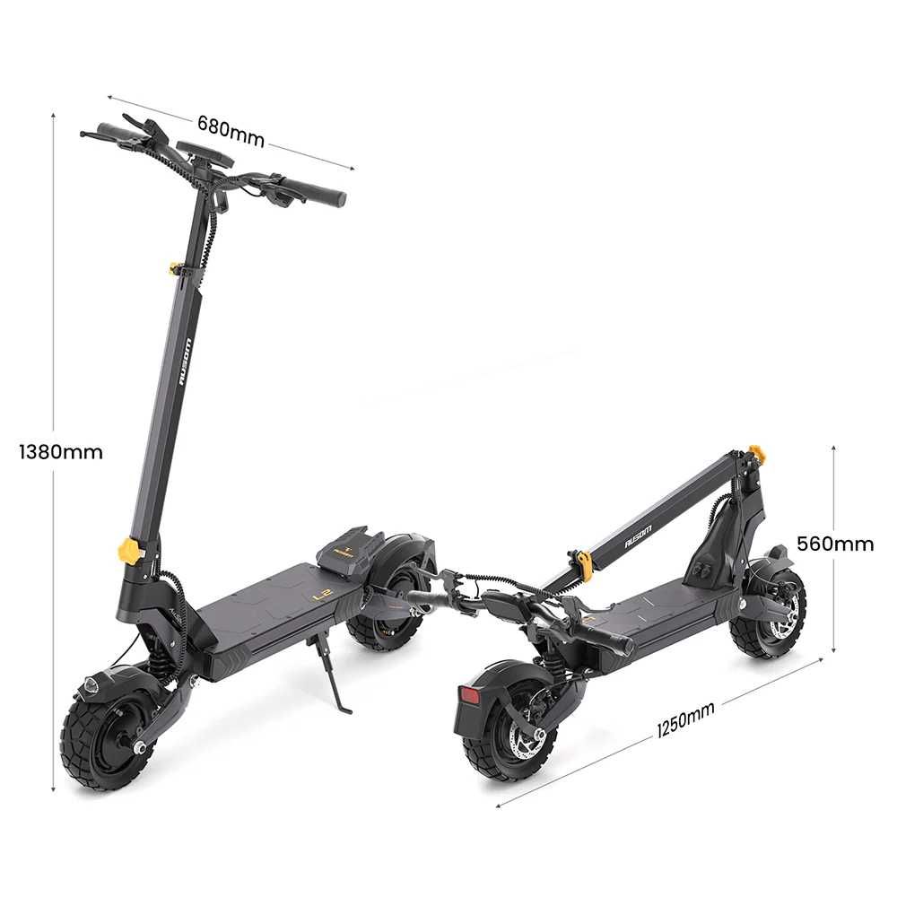 Dwusilnikowa Składana Hulajnoga Elektryczna Ausom L2 2*800W 48V 15,6Ah