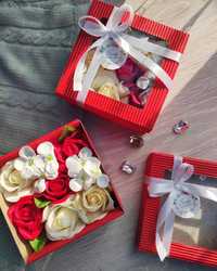 Подарок девушке женщине Мыльные розы букет, Цветы из мыла,Мильні квіти