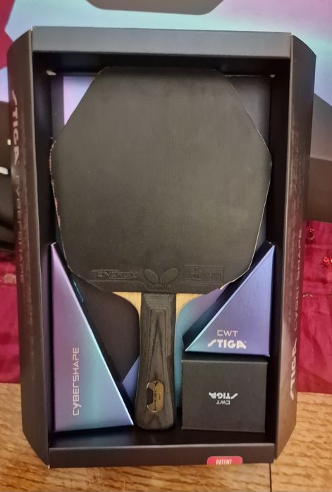 STIGA Cybershape + Butterfly Tenergy 05 + pokrowiec STIGA (zestaw)