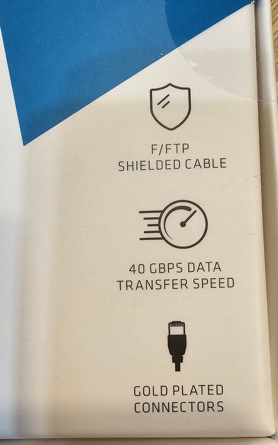Kabel do internetu RJ45 Cat.8 o długości 2 metry