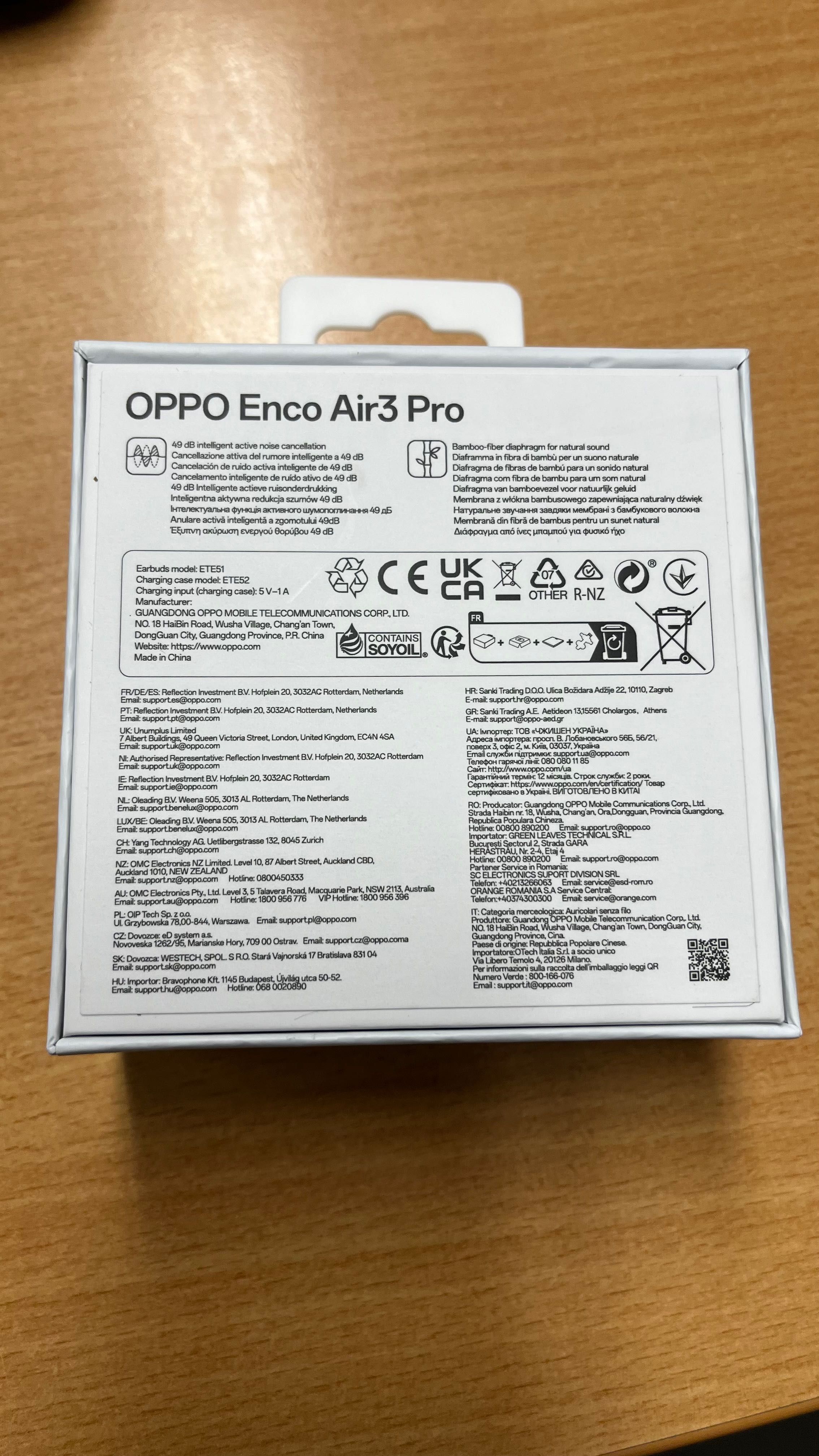 Auriculares OPPO ENCO AIR3 PRO