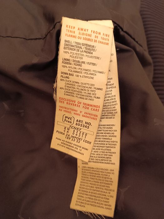 Куртка пуховик Puma