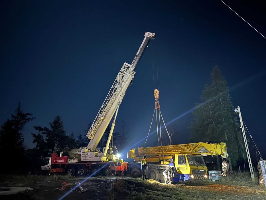 Wynajem Maszyn Budowlanych >100 Dźwigi Koparki Walce Z/Bez Operatora