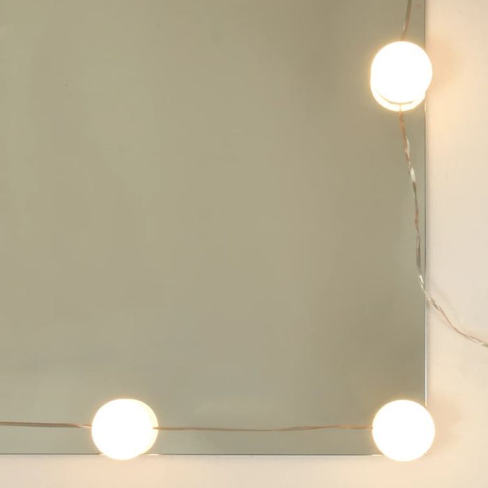 vidaXL Szafka z lustrem i oświetleniem LED, brązowy dąb, 90x31,5x62 cm