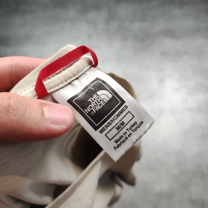 MĘSKA Koszulka Bawełna PREMIUM Beżowa Logo Plecy TNF The North Face