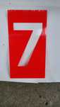 Cyfry litery numery na dom od 0 do 9. Gruby plastik PCV 20x12 cm. NOWE