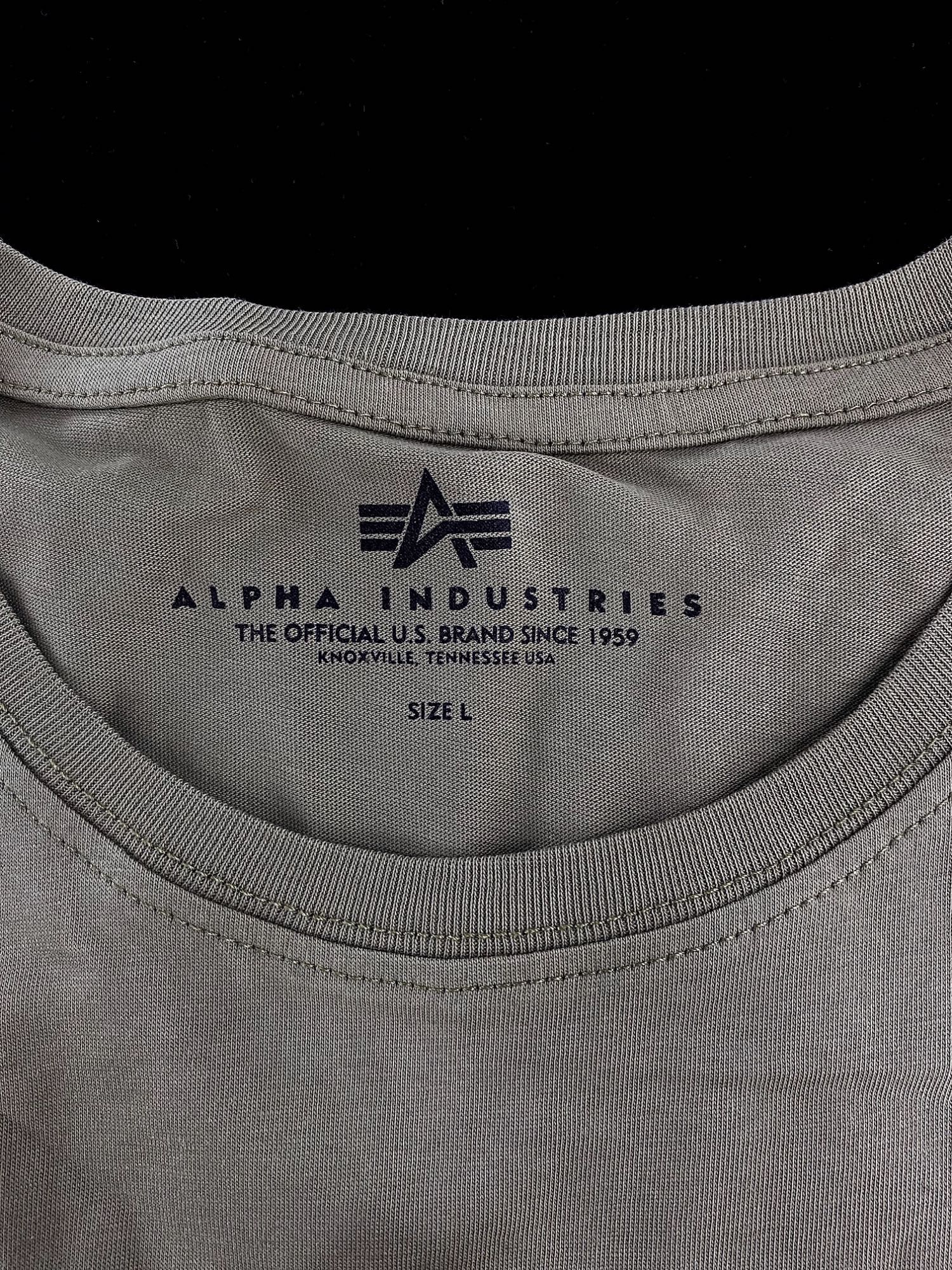 Футболка Alpha Industries оливкова оригінал