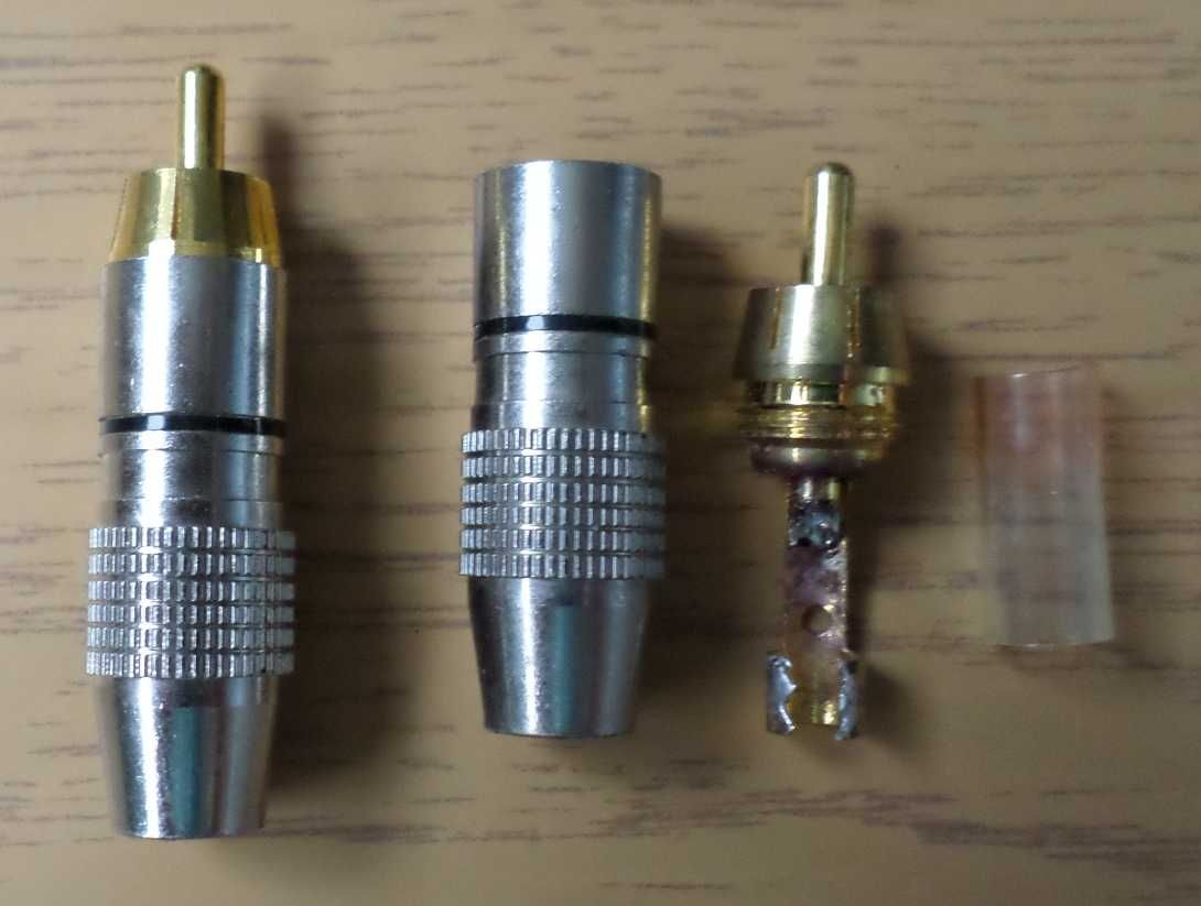 Межблочный кабель, наконечники RCA