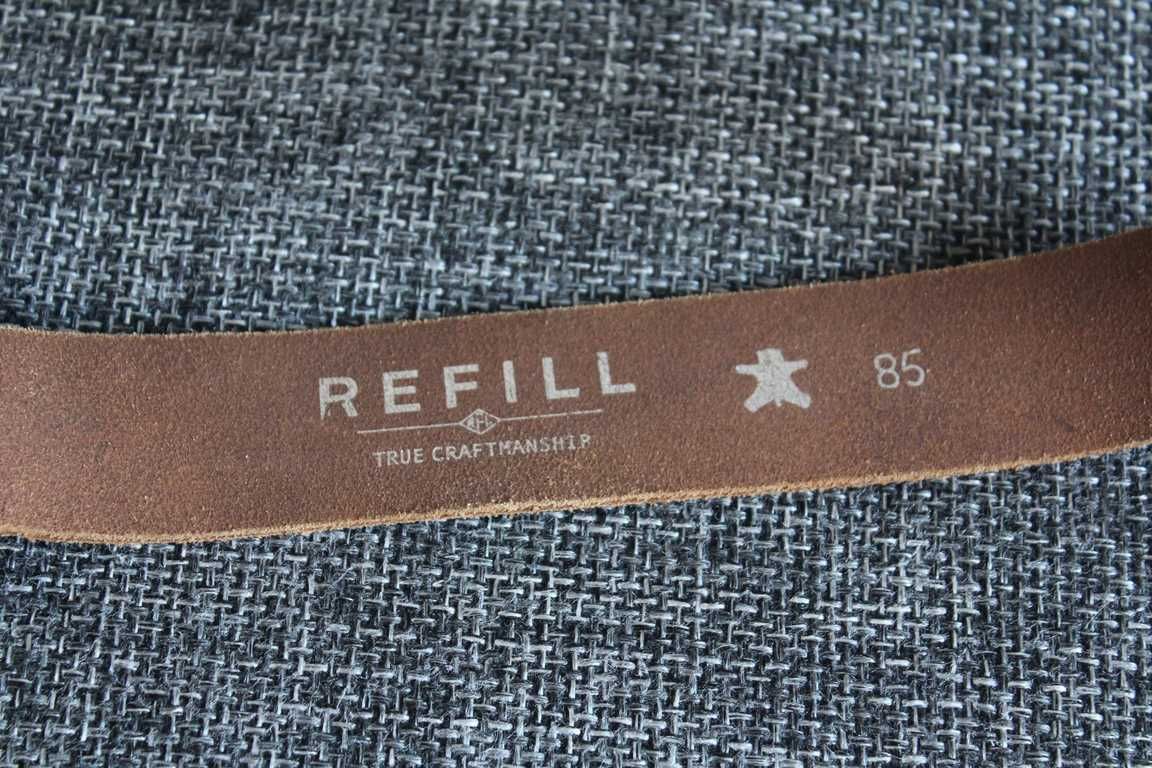 Ремінь шкіряний Refill Belt Оригінал Made in Italy W33-38