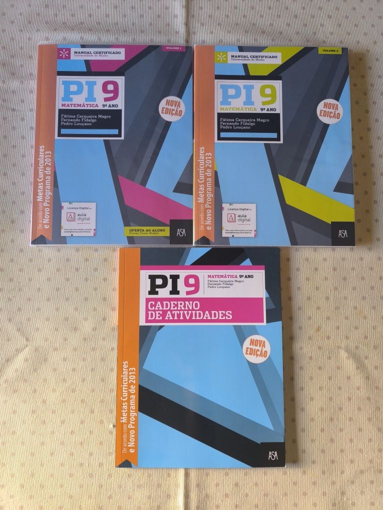 Manual e C.A de Matemática PI9