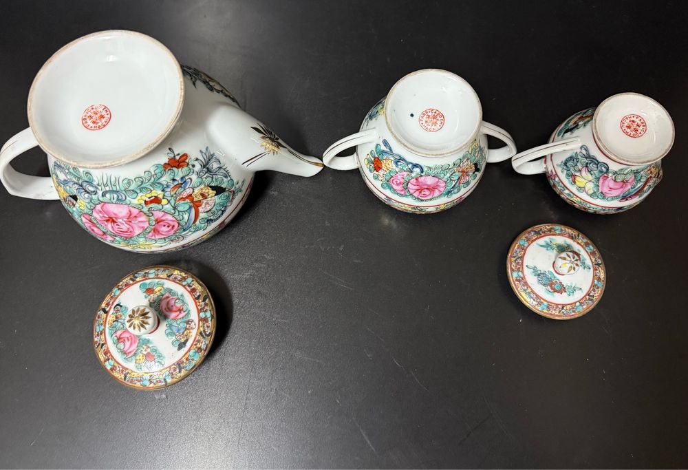 Conjunto de chá fabricado em Macau