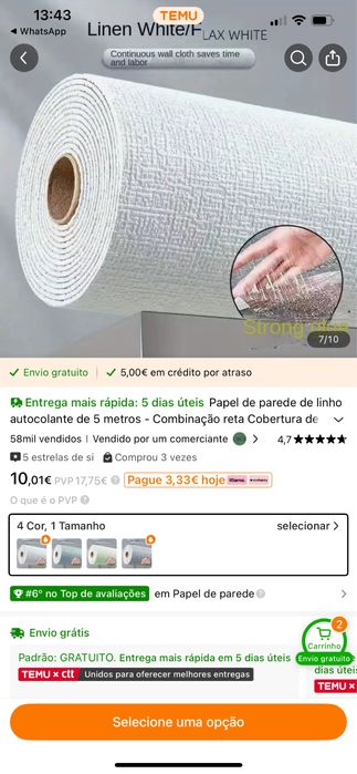 Papel de parede emborrachado auto colante