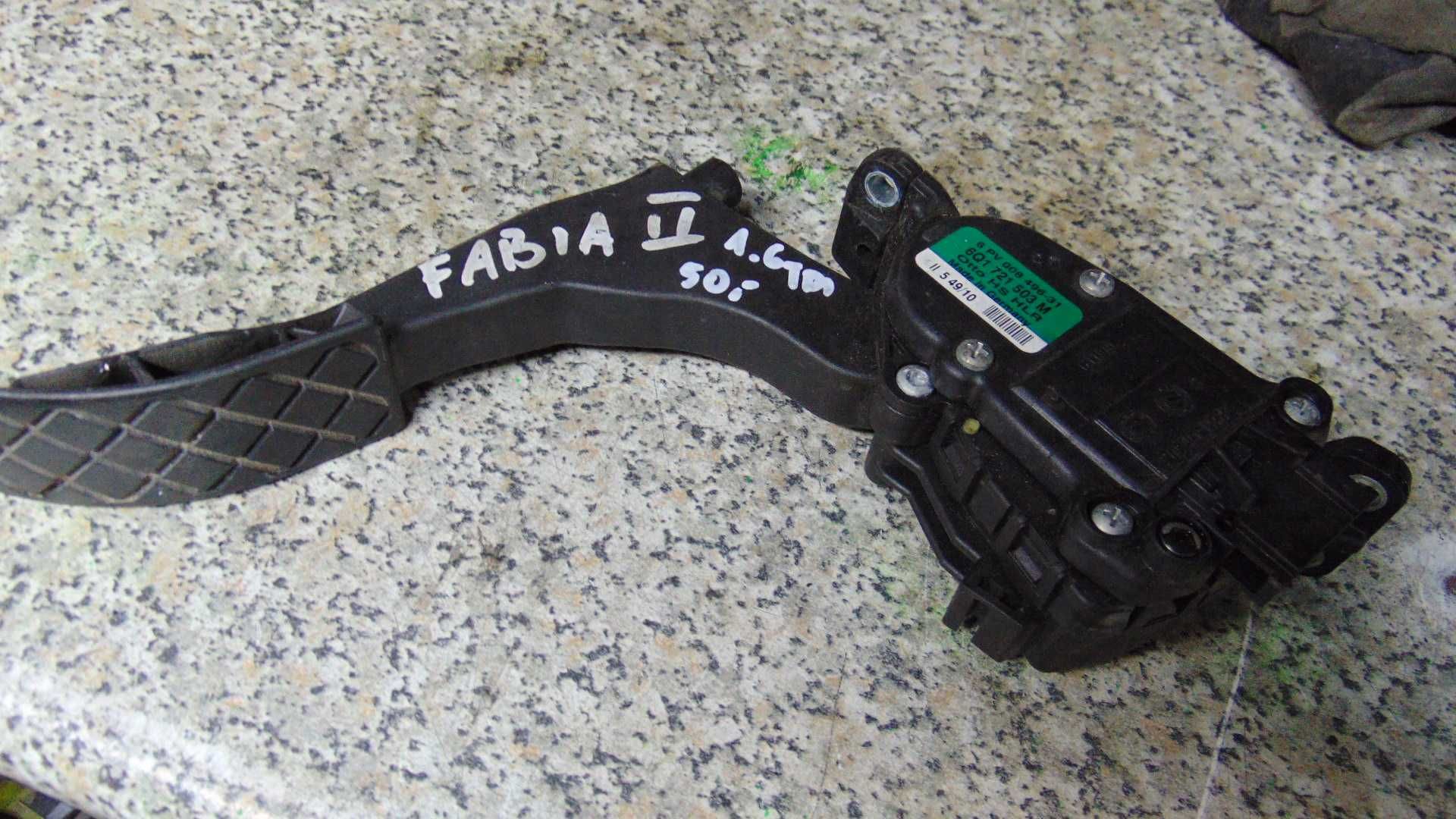 Kwi44 Pedał gazu potencjometr regulator skoda fabia II 1.9tdi