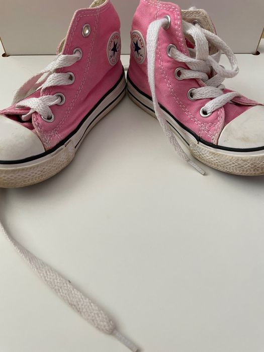 Converse trampki różowe rozmiar 22 długość 13cm