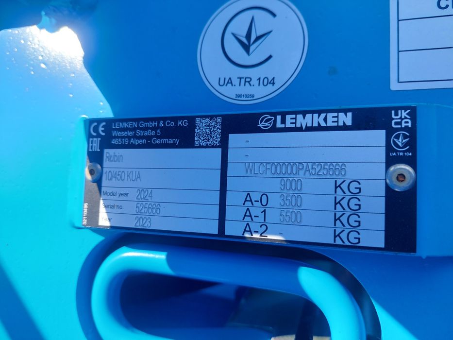 Дискова борона lemken rubin 10/450 kua