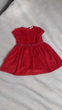 Sukienka czerwona święta rozmiar 92