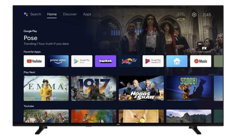 Telewizor JVC LT-50VAQ330P  QLED UHD Smart Tv Android TV HDMI 2.1