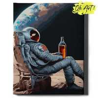 Malowanie po numerach, 40x50 cm - Kosmonauta na przerwie / Oh-Art