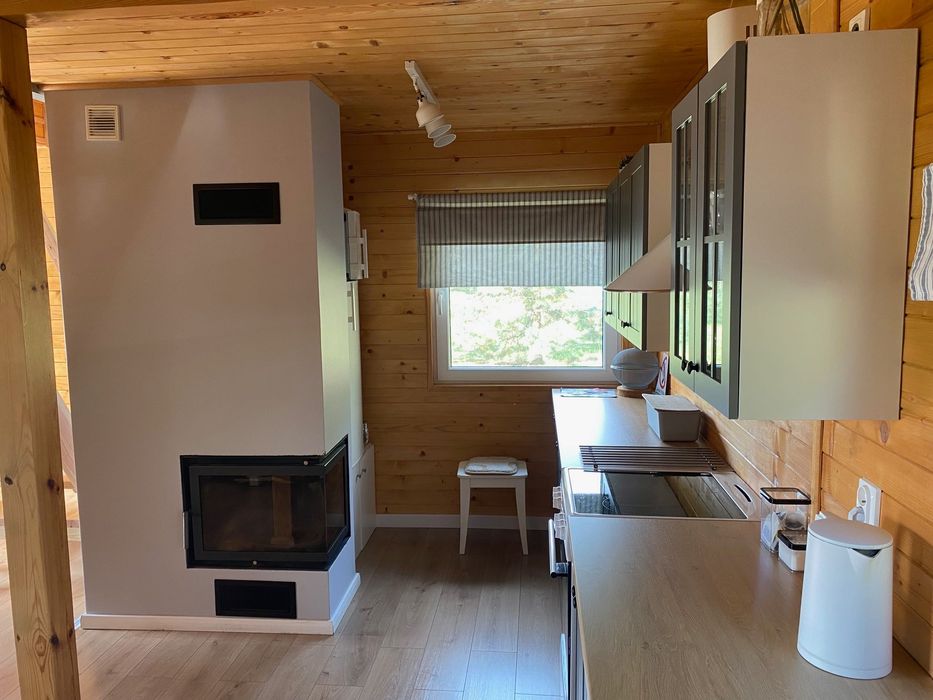 Wynajmę domki drewniane przy jeziorze w Wlkp. #sauna #balia