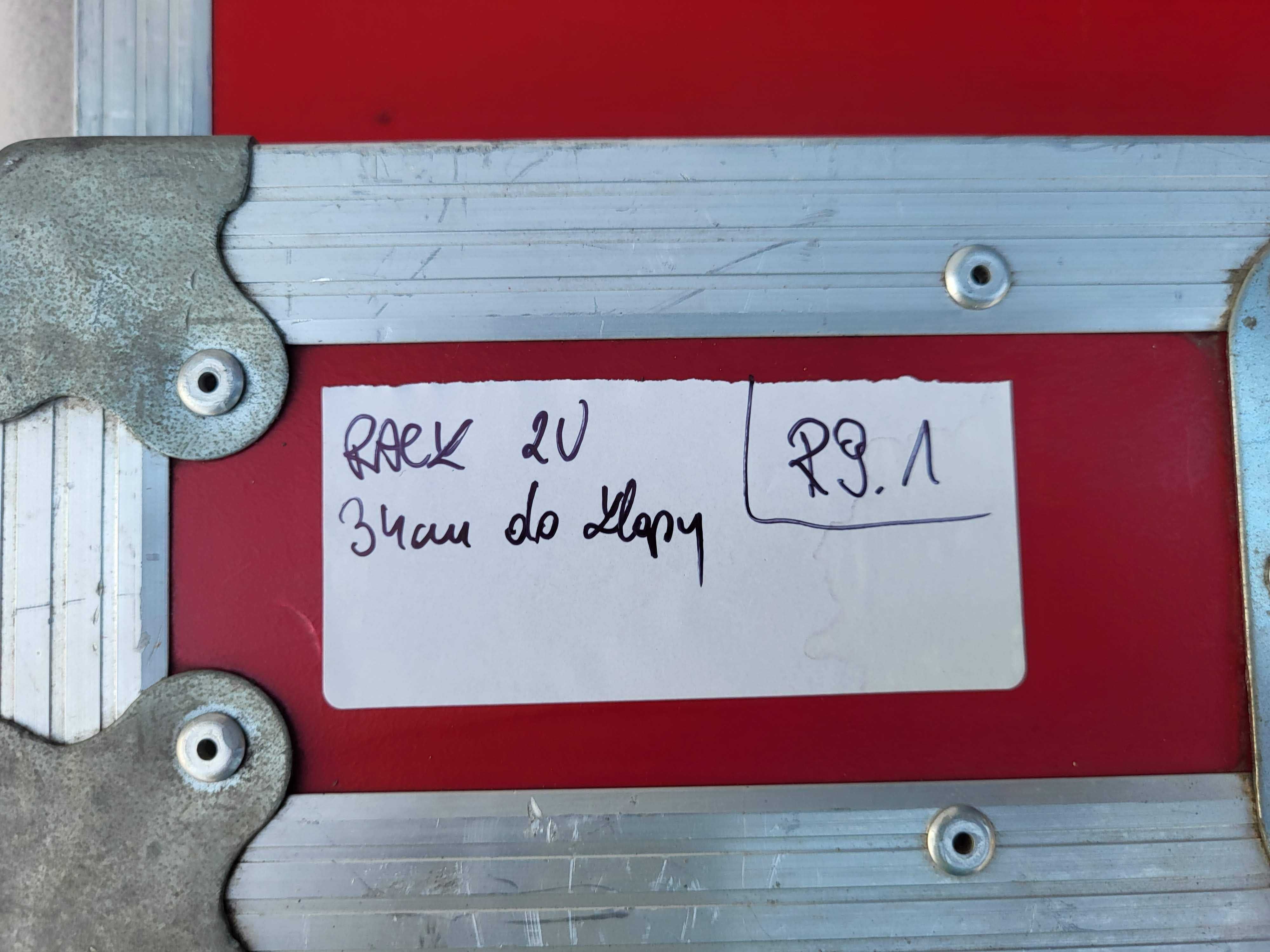 RACK 2U 19cali 1x szyna 34cm do klapy Double Door R9.1