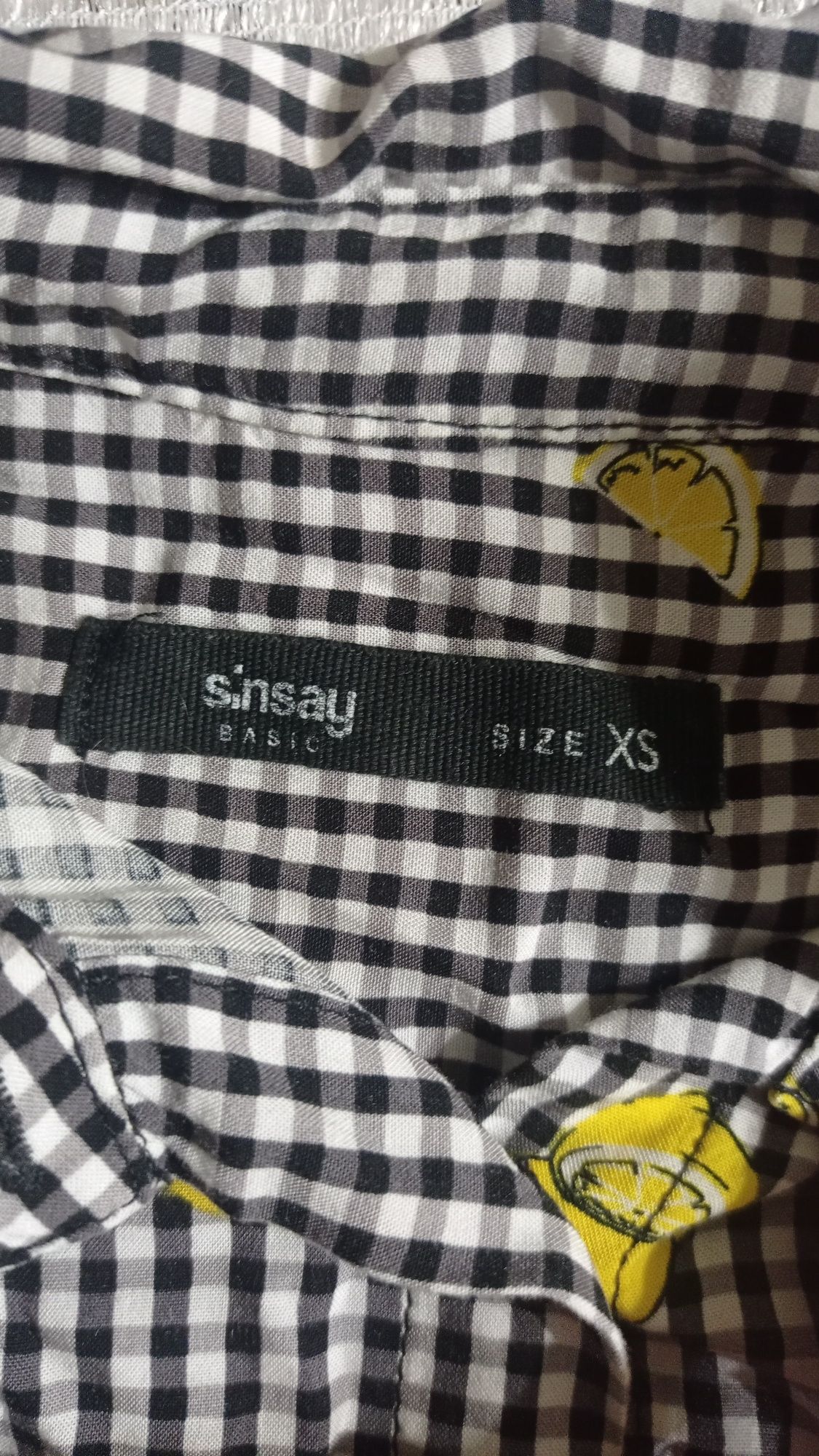 Bluzka bez rękawów Sinsay XS kratka