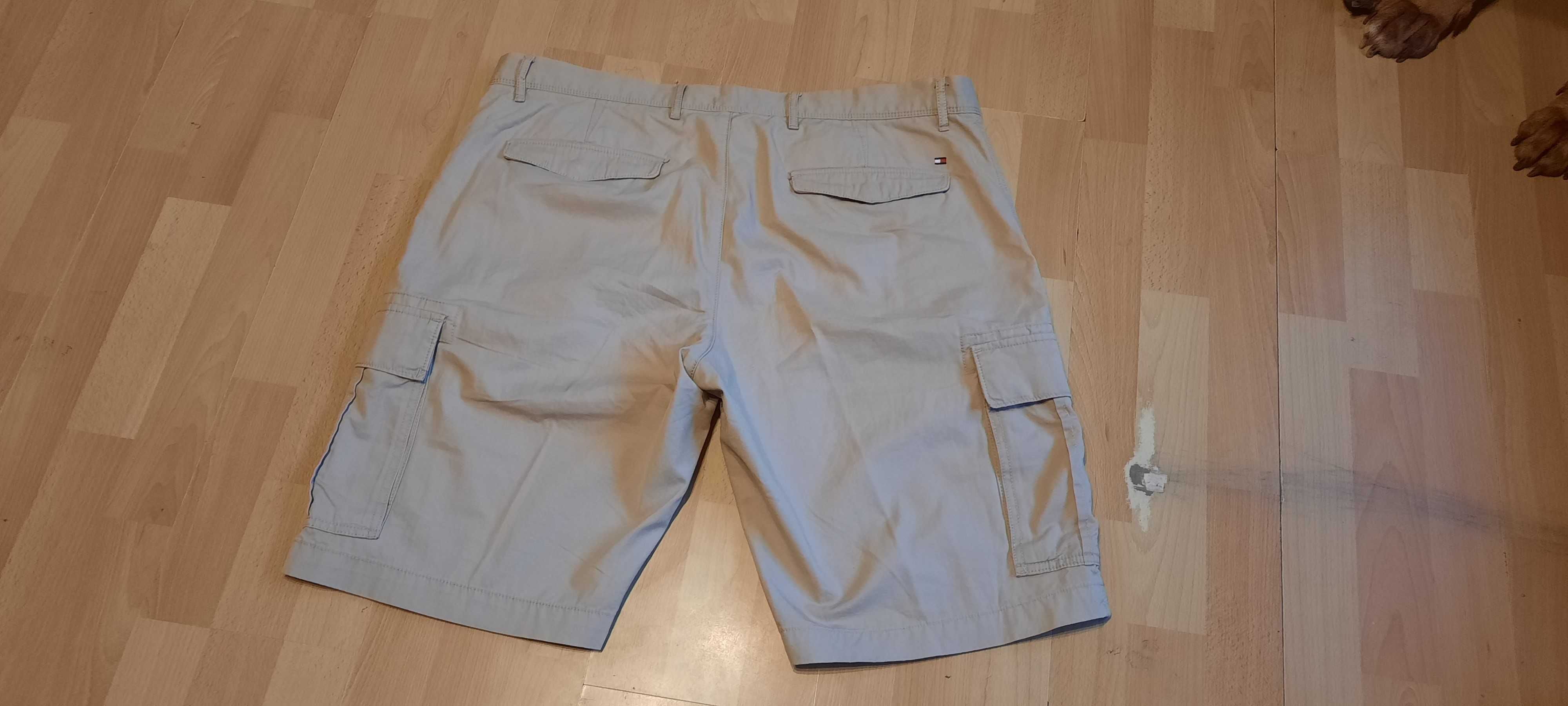 Krótkie spodnie bojówki TOMMY HILFIGER r.XL (W40) stan idealny