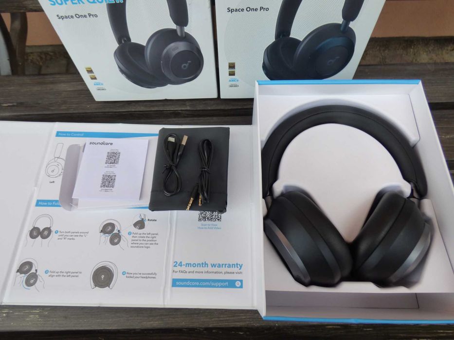 Електрошрот Навушники Anker SoundCore Space One Pro Black оригінал