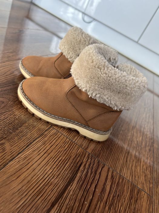 Buty zimowe Zara kozaki 22