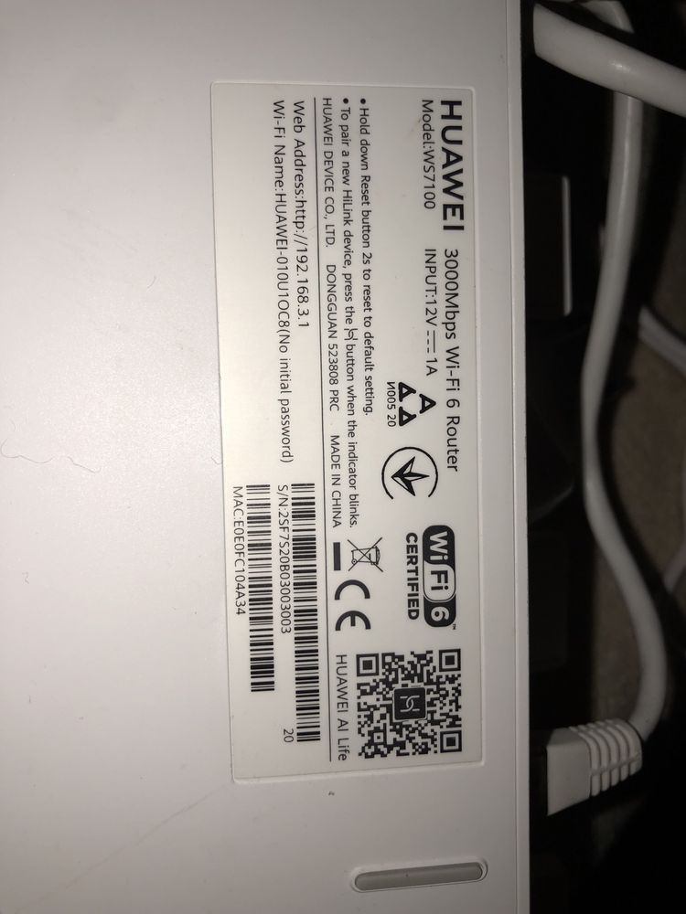 Router Huawei ws 7100