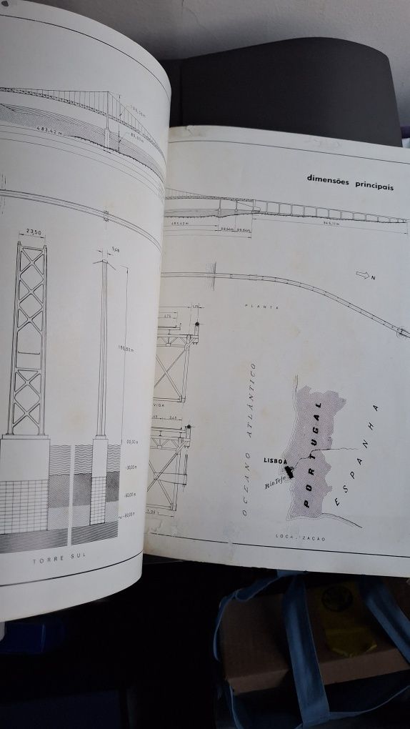 Ponte Salazar 1966 livro arquitectura lisboa obras públicas estado nov