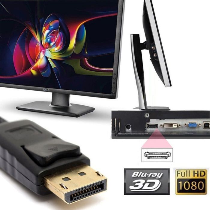 Adaptador DisplayPort Macho para HDMI fêmea