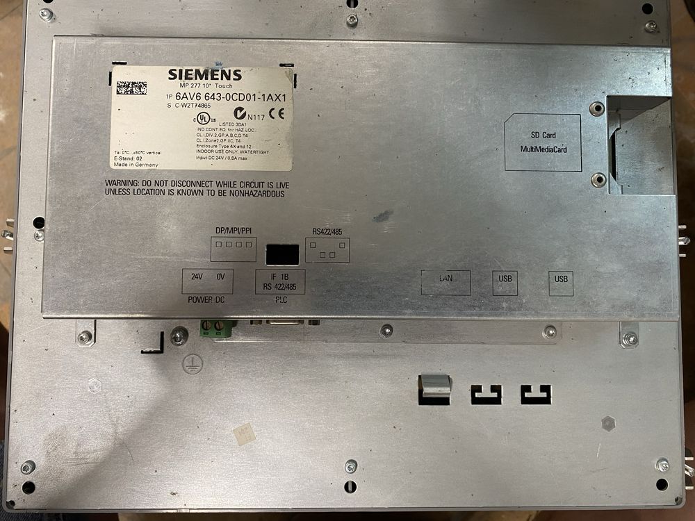 Siemens simatic multi panel панель оператора