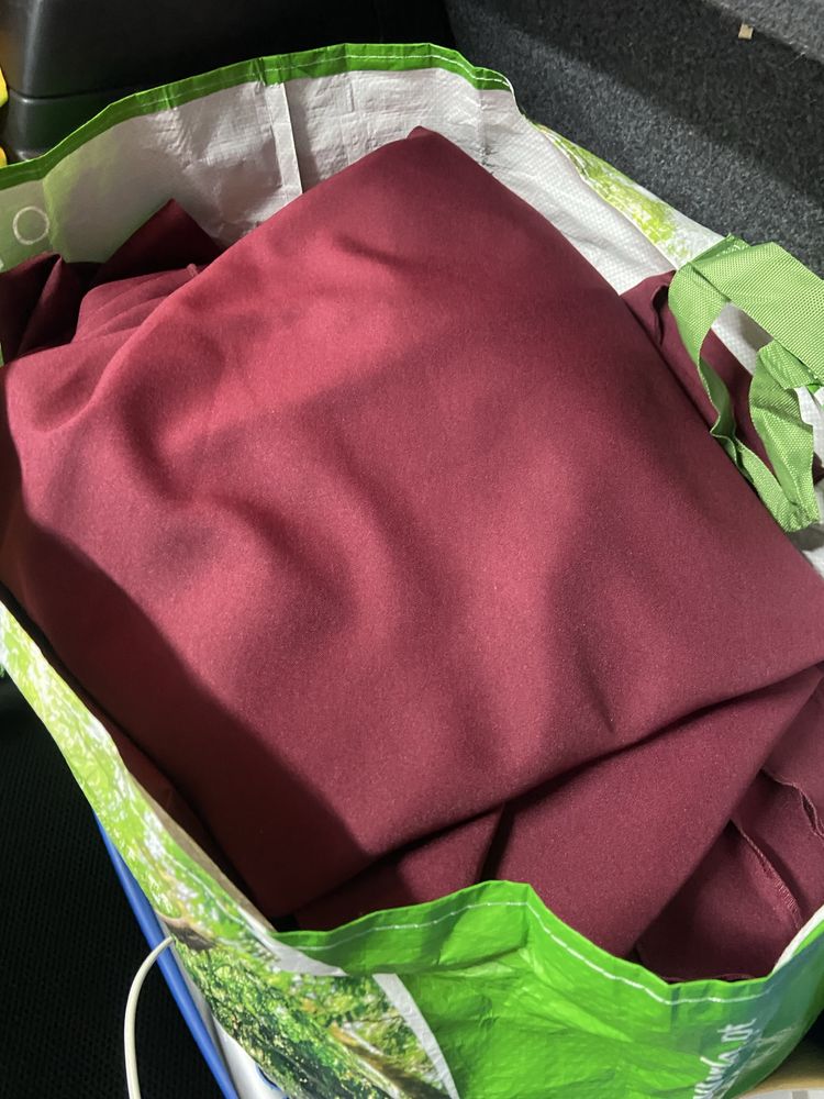 Toalhas de Mesa Redonda Tecido Stretch Grená/Bordeaux