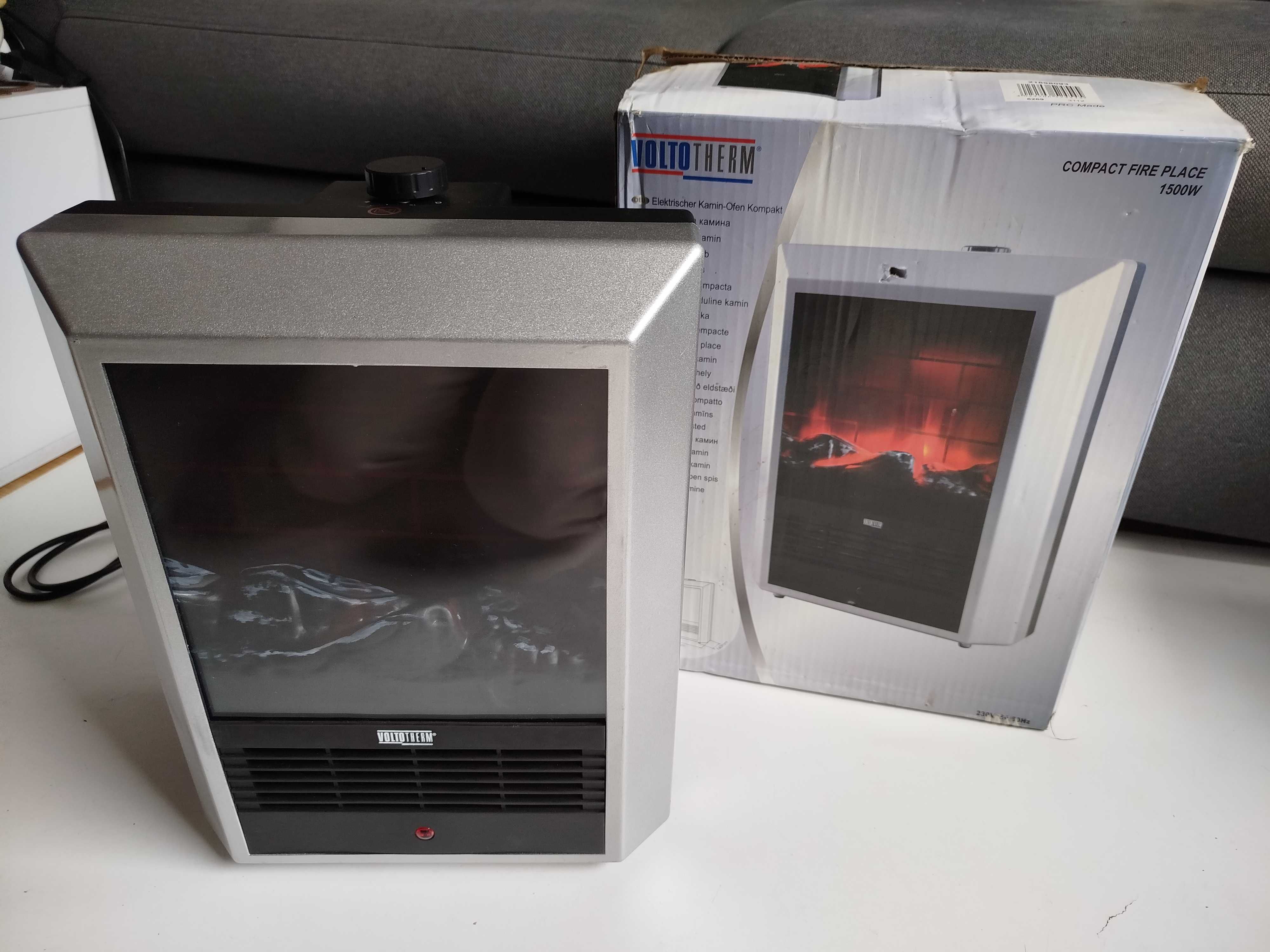 Termowentylator imitacja kominka VoltoTherm 1500 W
