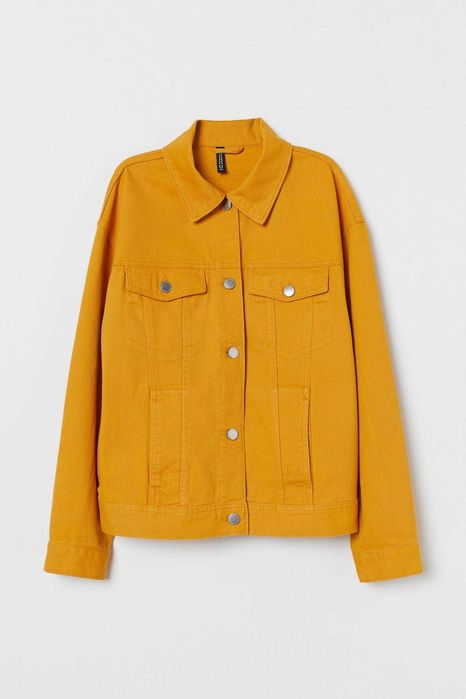 Джинсова куртка h&m жовта