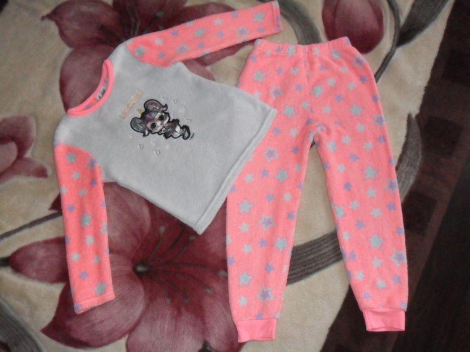 Піжама тепла, пухнаста лол 5-6 р.