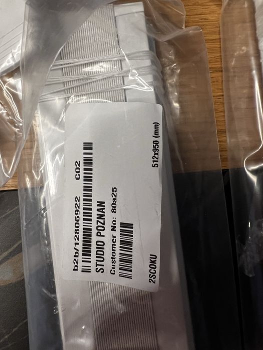 Nowe Plisy rolety białe z black out 51,5 x 97