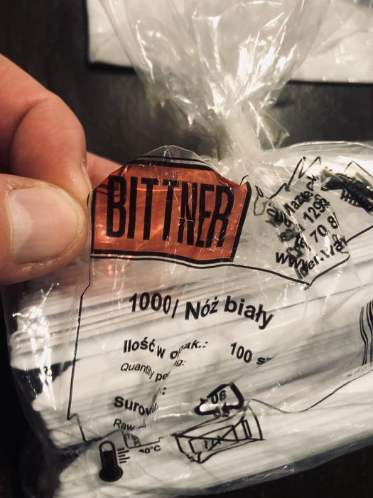 Noże plastikowe Bittner .375 sztuk