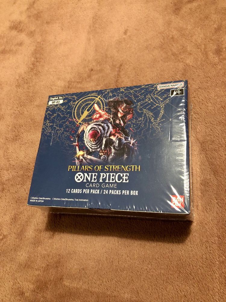Caixa selada One Piece Op03 Pillars of Strength ingles