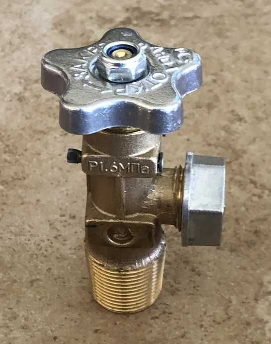 Вентиль пропановый ЛАТУНЬ ВБ-2