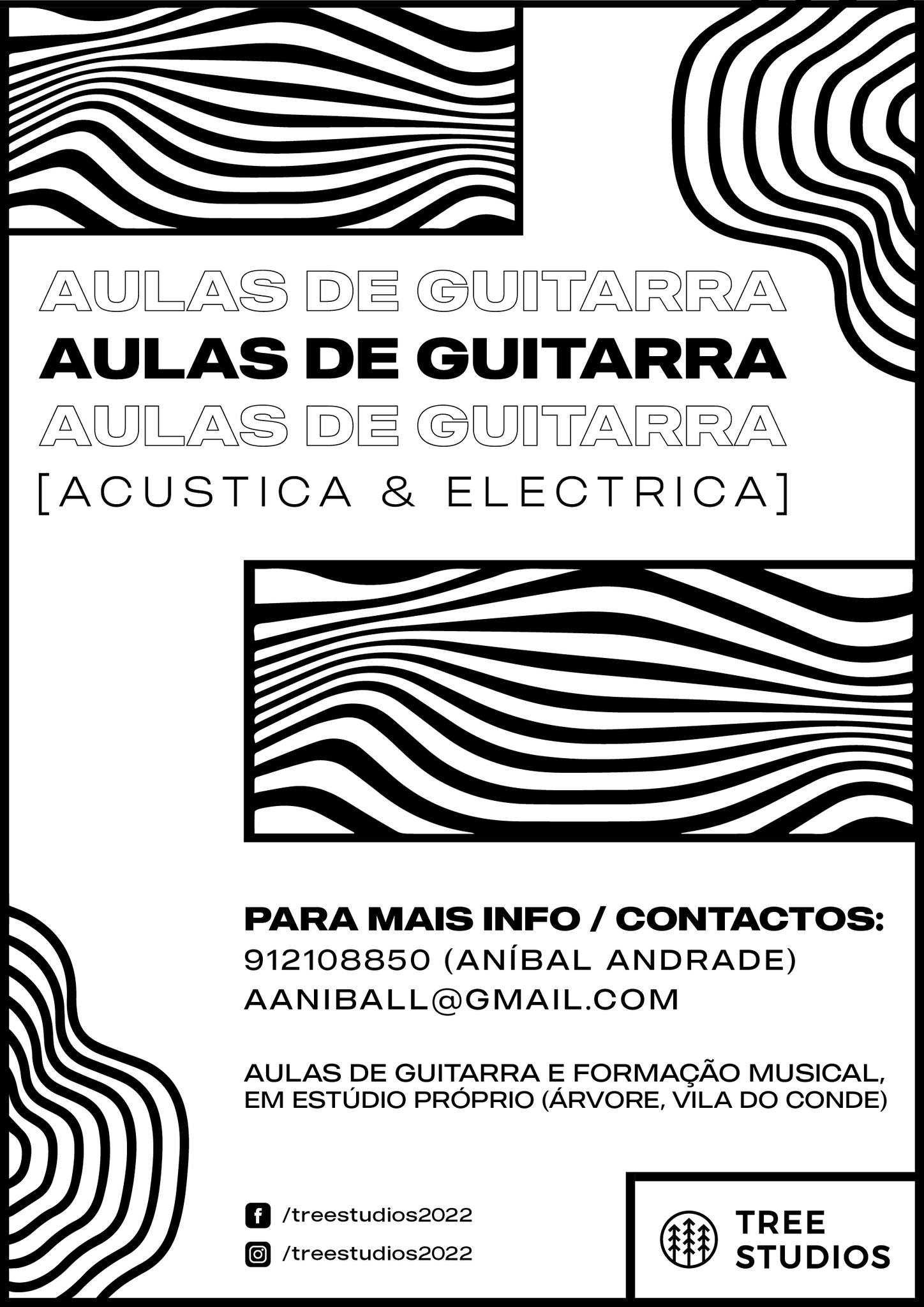 Aulas de Guitarra (Acústica e Elétrica) - Teoria e Prática