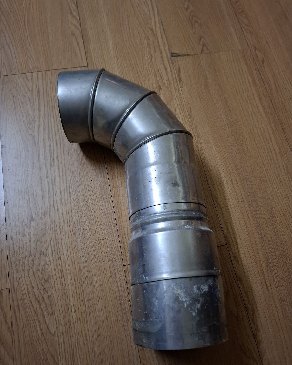 Kolano segmentowe kominowe 125mm do kotła centr.ogrz. nierdzewka