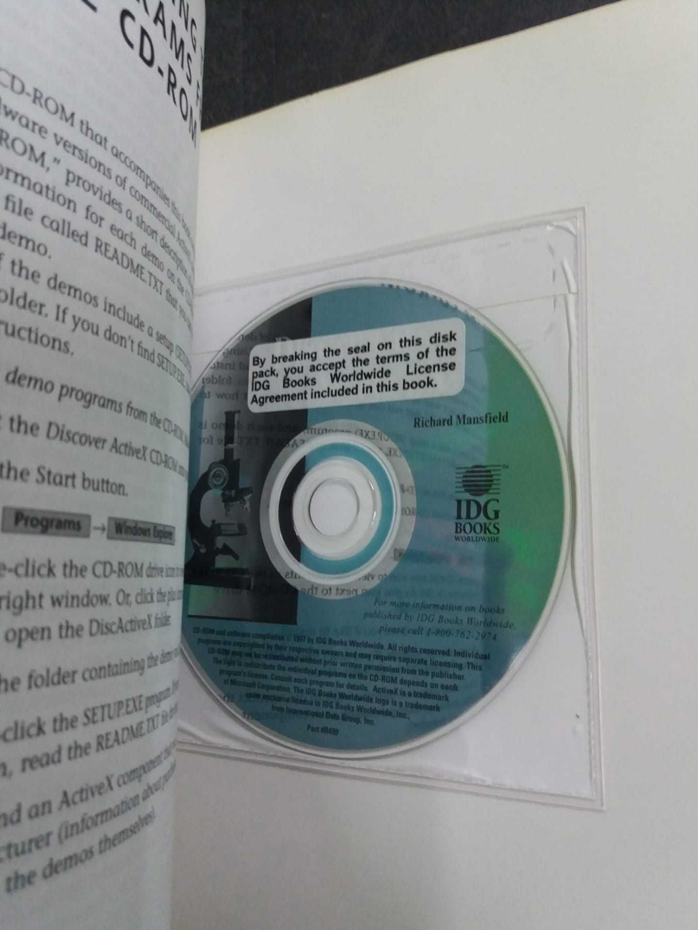 Livro "Discover Activex" com CD