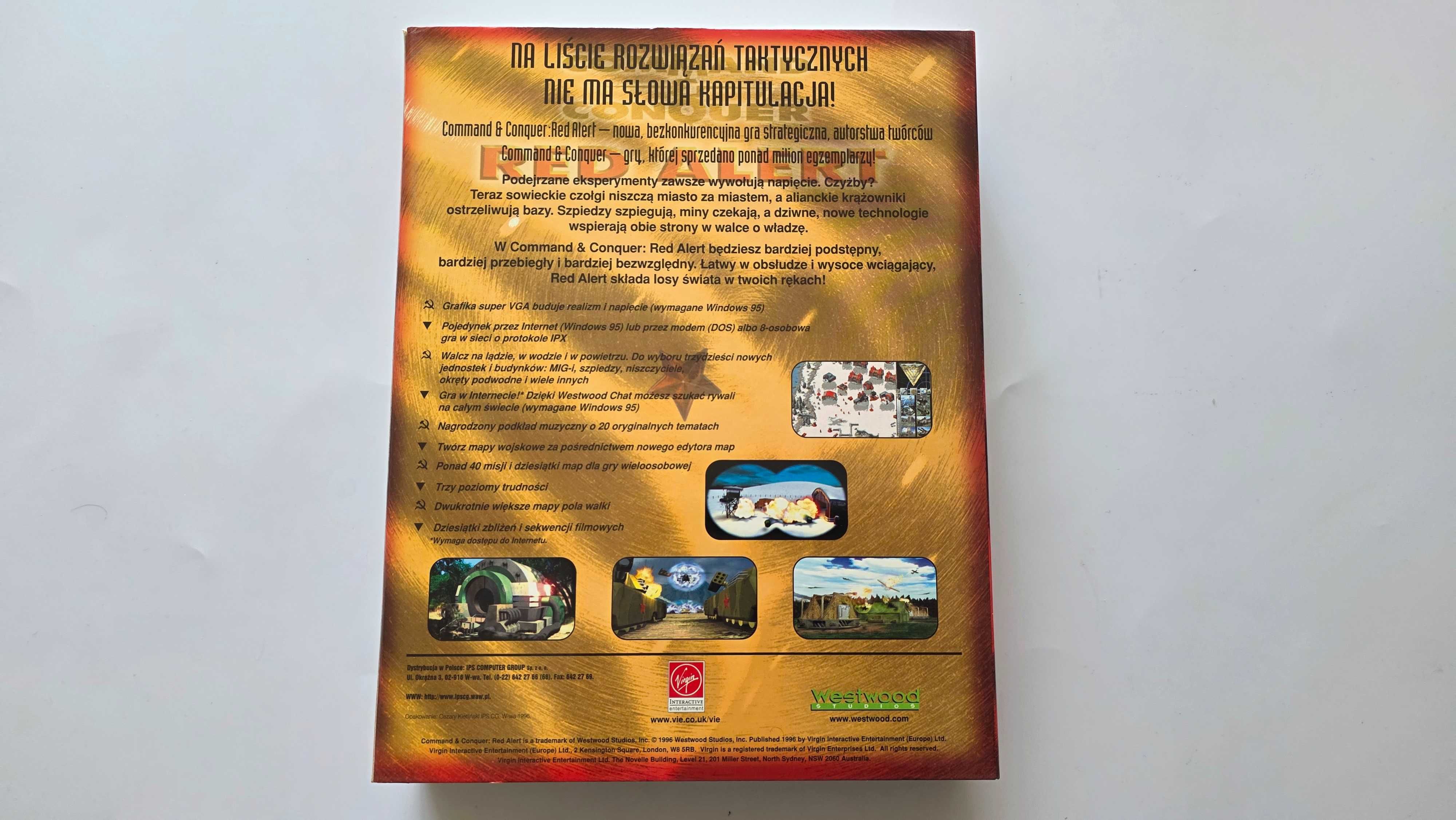 PC big box Command & Conquer Red alert IPS PL premierowe  jak nowe