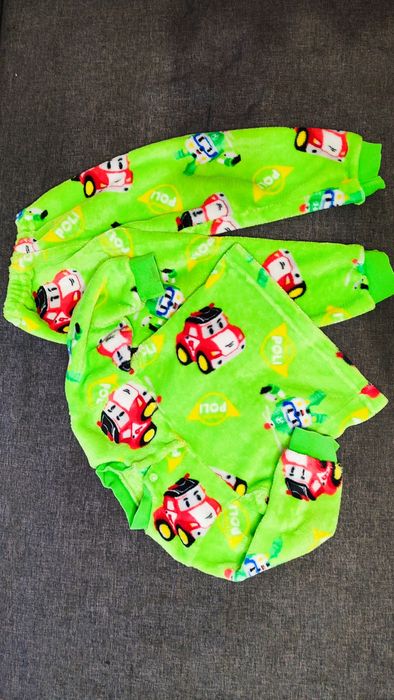 Тепла піжама, з машинками