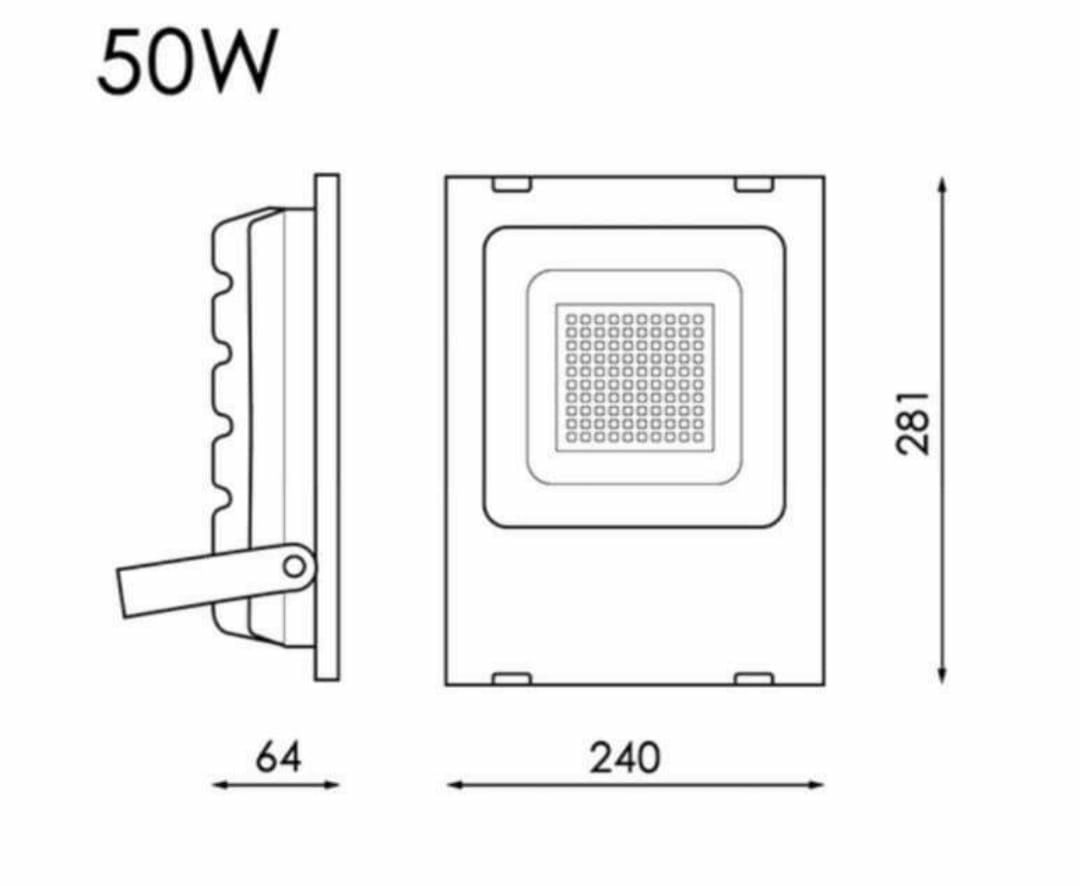 Focos projetor led 50w/100w outdoor light energy saving