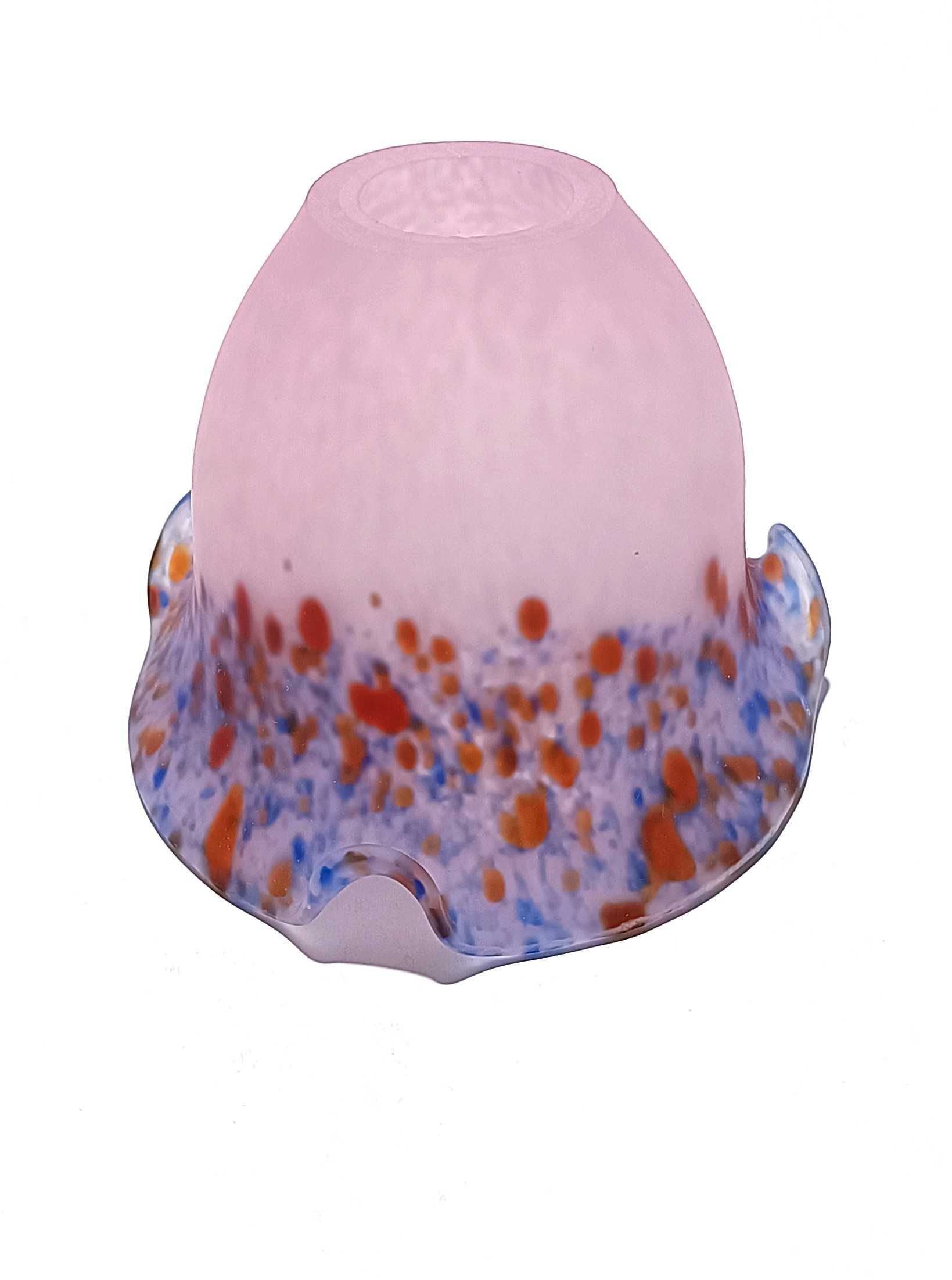 Tulipa rosa, azul e vermelho em vidro soprado manual (1 unidade)
