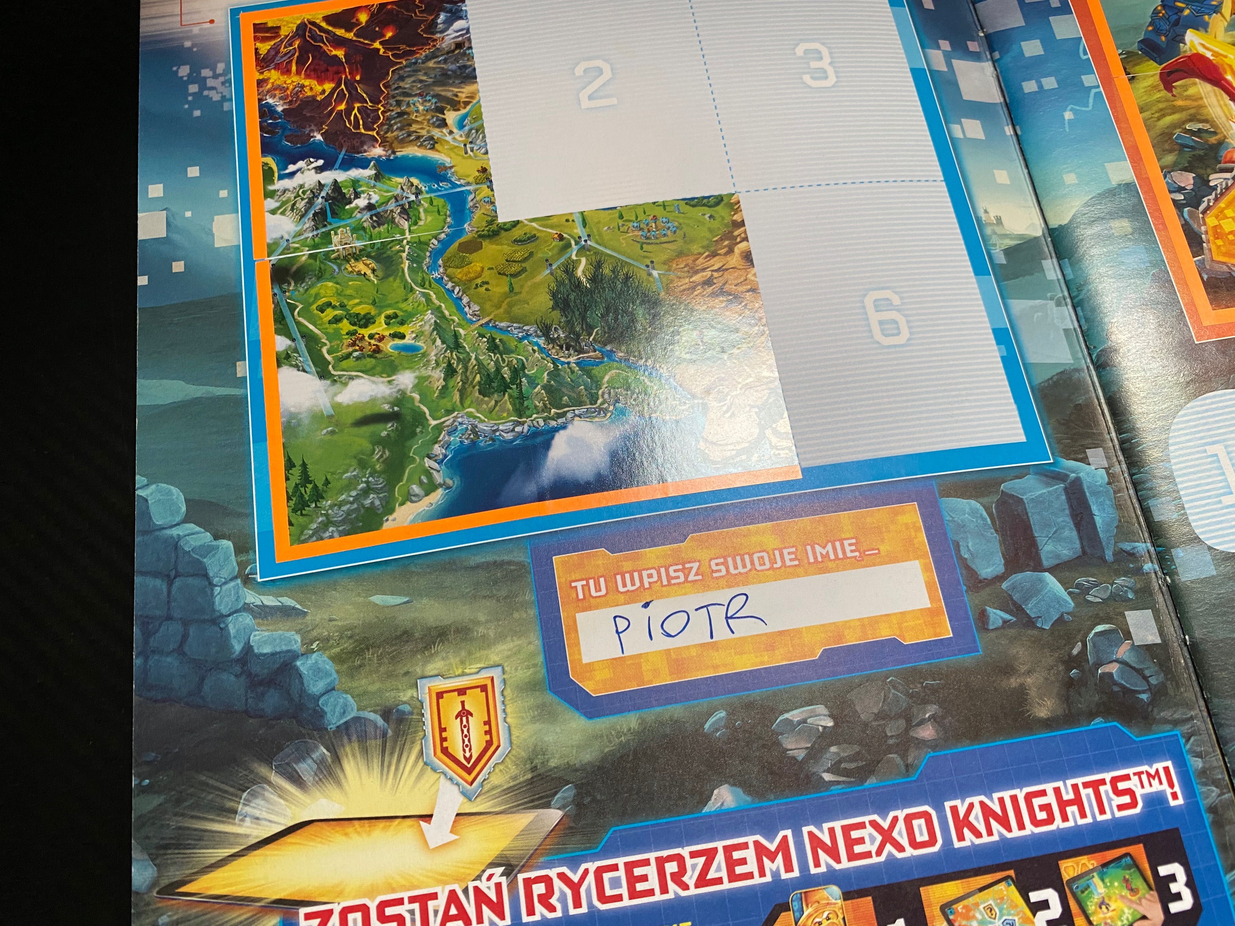 Lego Nexo Knights album na naklejki z naklejkami plakat 2017 db/bdb